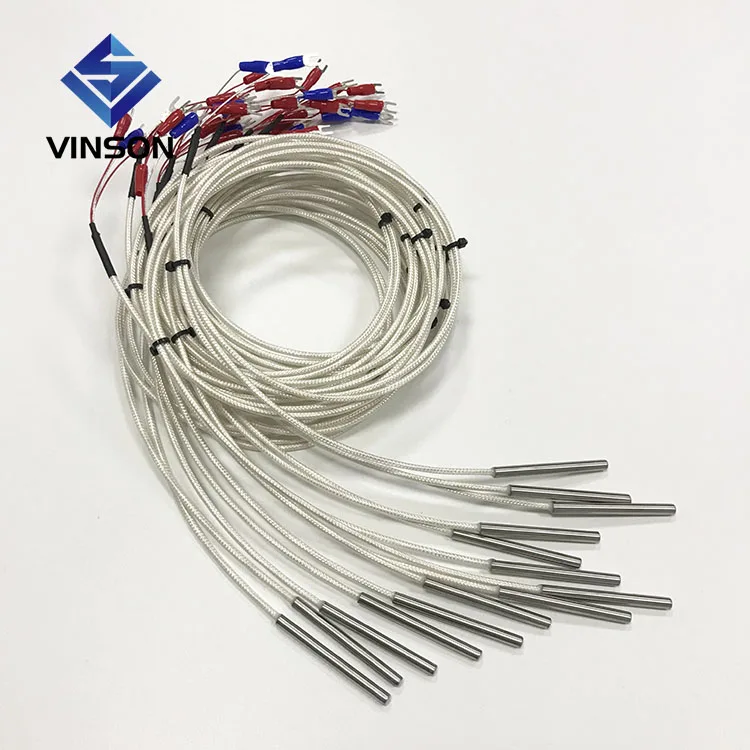 High sensitive 3 wire 4 wire waterproof PT1000 PT100 thermocouple k type thermal resistance temperature sensor
