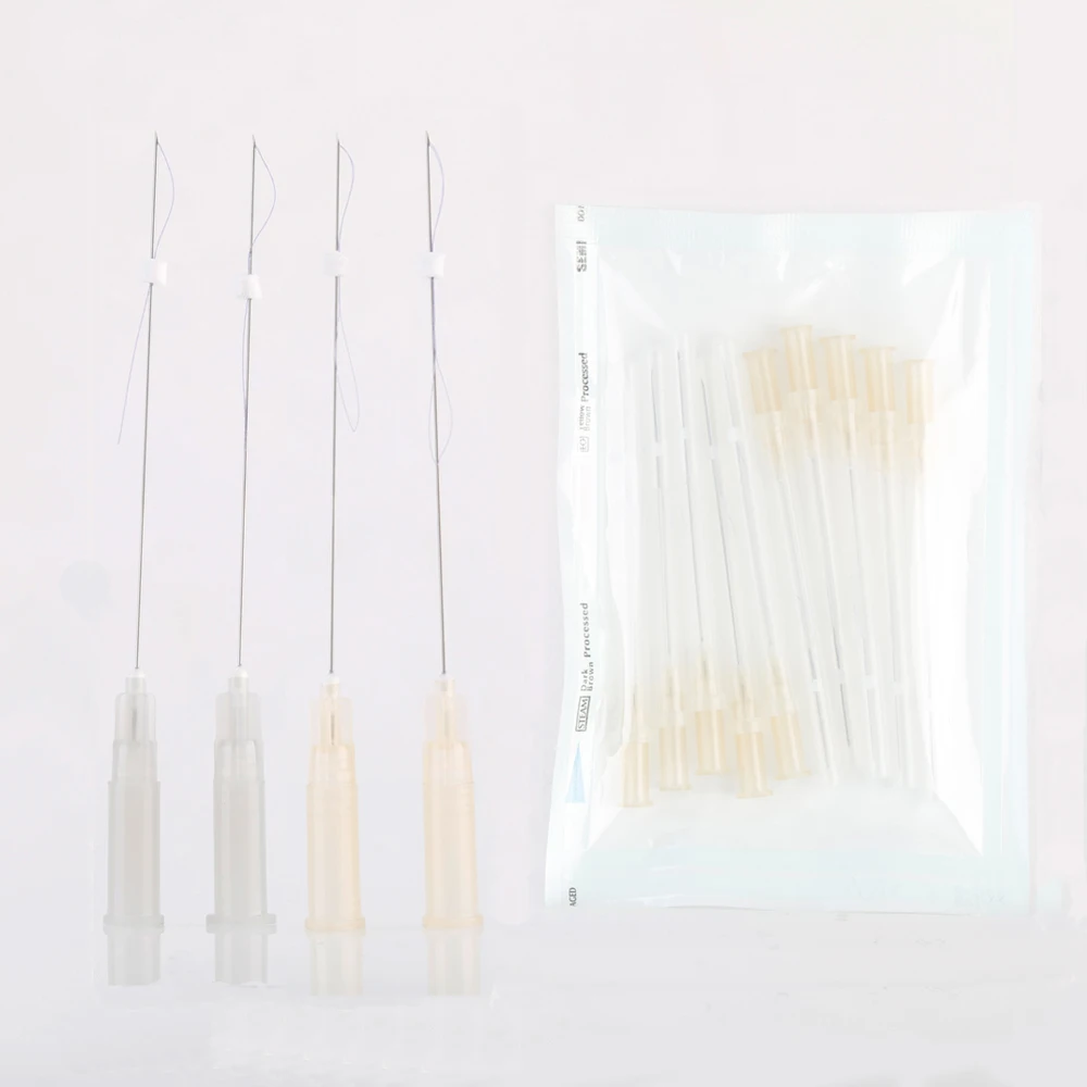 
Manufacturer Supply Non Surgical Anti Wrinkle Skin Tighten 26G 60mm Pdo Tornado Braided Face Thread Lift 