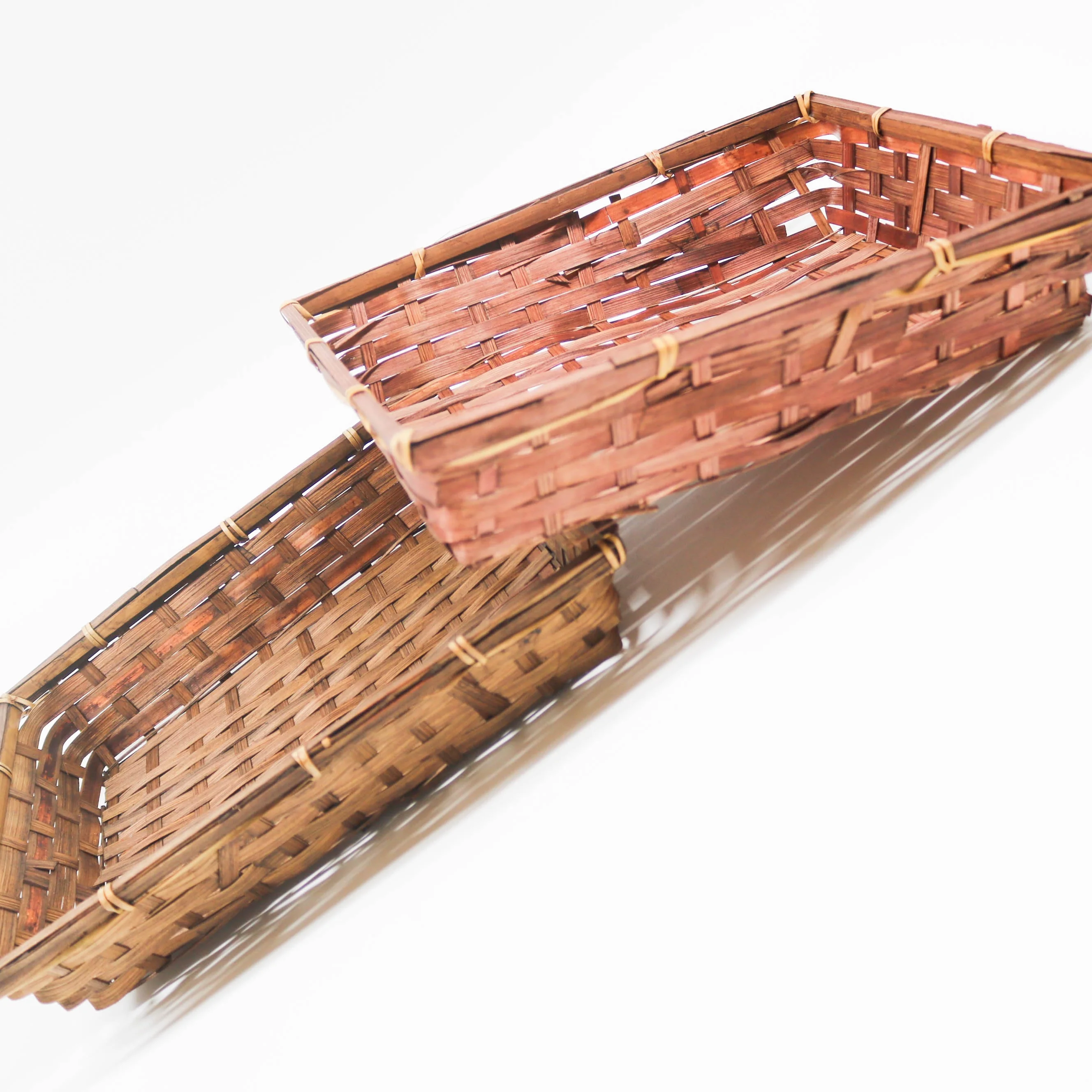 
Cheap rectangle natural bamboo basket storage from high quality supplier 