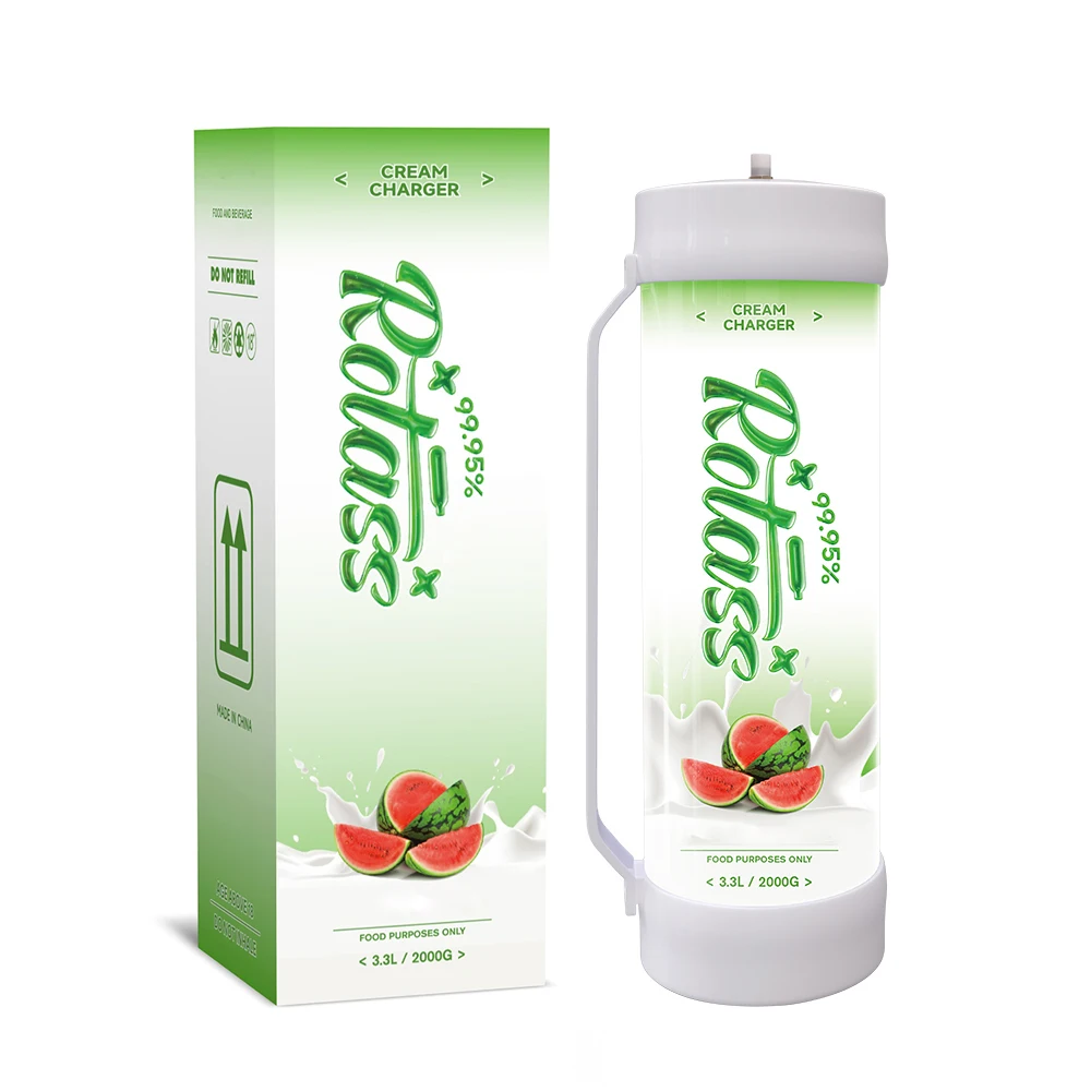 Rotass 2000g cream charger 3.3L whipping cylinder whipped cream charger with US EU delivery