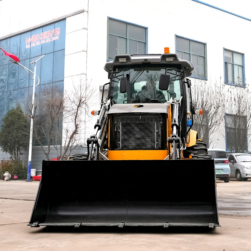 Cheap Diesel 4 Wheel Drive New Brand New Articulated Multi function Backhoe