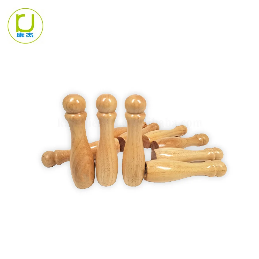 Classic Wood Skittle Game Bowling Set for Family and Kids