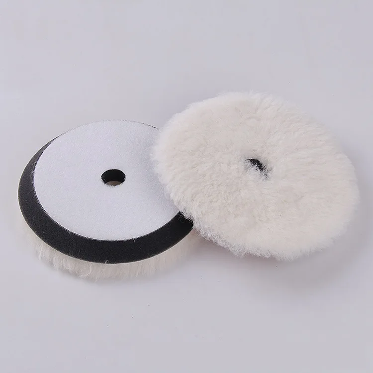 7 Inch Wool polishing pad sheepskin buffing pad 180mm for car detailing