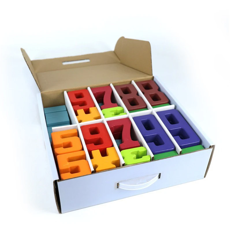 Wooden math educational toys wooden Mathematics Teaching Aid Wooden Number building blocks for kids