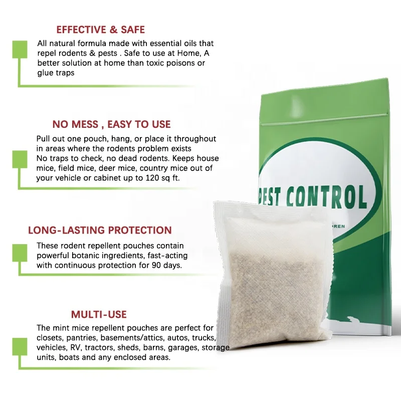 
Best Natural Anti Mouse Rat Mice Repeller, Ultrasonic Electronic Solar Pest Control Trap,Glue Rodent Repellent Sprayer Deterrent 