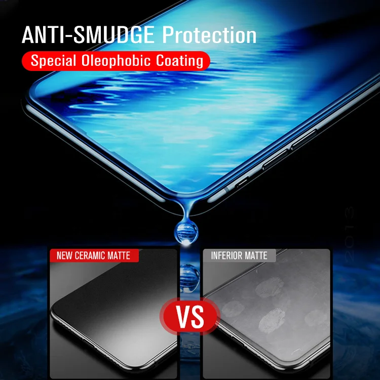 9H Ceramic Matte Nano Protector for IPhone X XS XR Unbreakable Tempered Glass