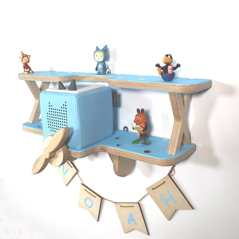 kids Toniebox Magnetic Shelf wooden storage shelf for Wall-mounted Storage Shelf Tonie organiser stand