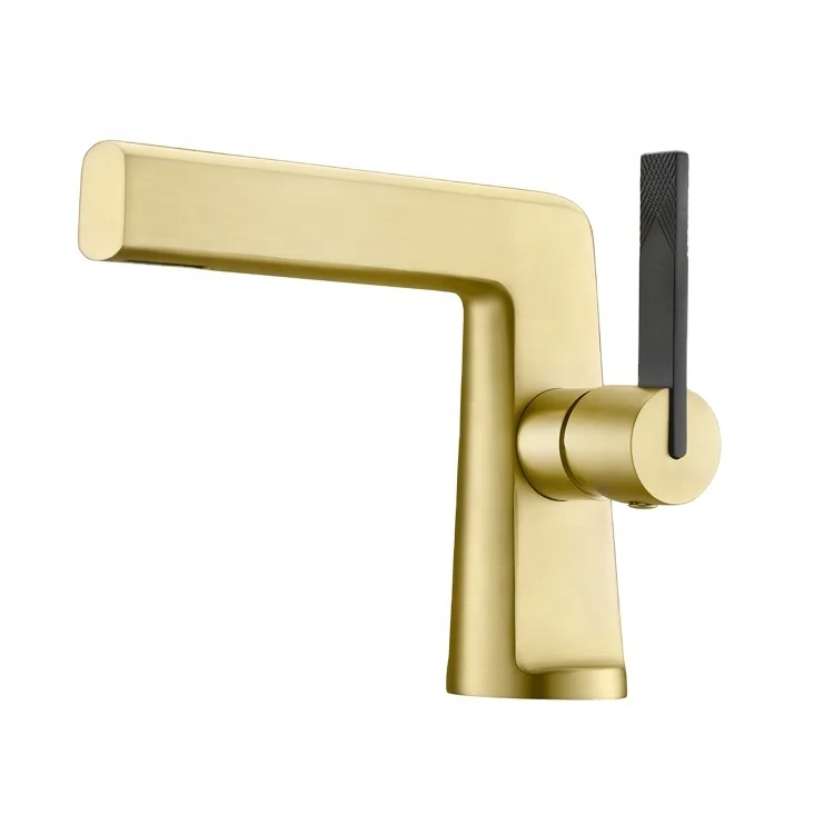 More Durable New Design Basin Faucet 2020 Brass Single Lever Basin Mixer Tap Matte Black Gold Chrome Basin Faucet