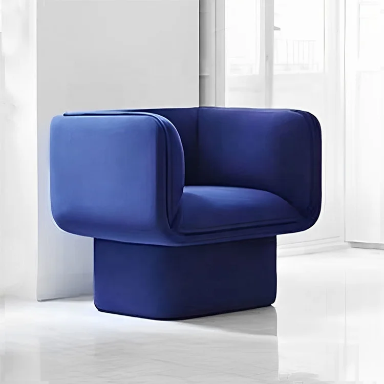 Contemporary Occasional Leisure Chair Sofa Modern Design Home Furniture Modern Block Armchair Wholesale Living Room Accent Chair