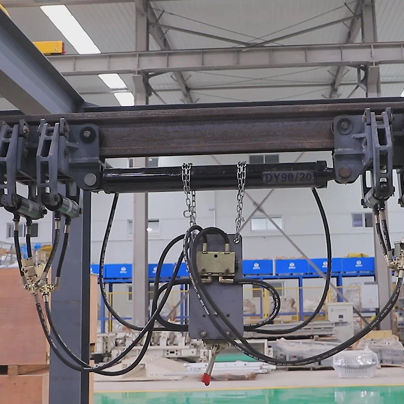 Efficient low-cost mining transportation machinery single track hydraulic mobile device for coal mine transportation
