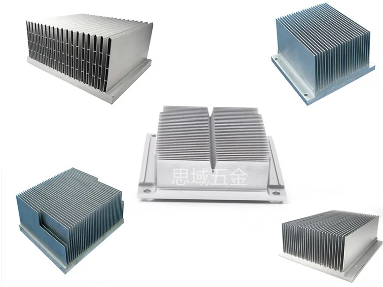 Custom waterproof anodized machine 6063/6061 PCB Electronic box Bonded fin copper Aluminum Heat Sink Radiator