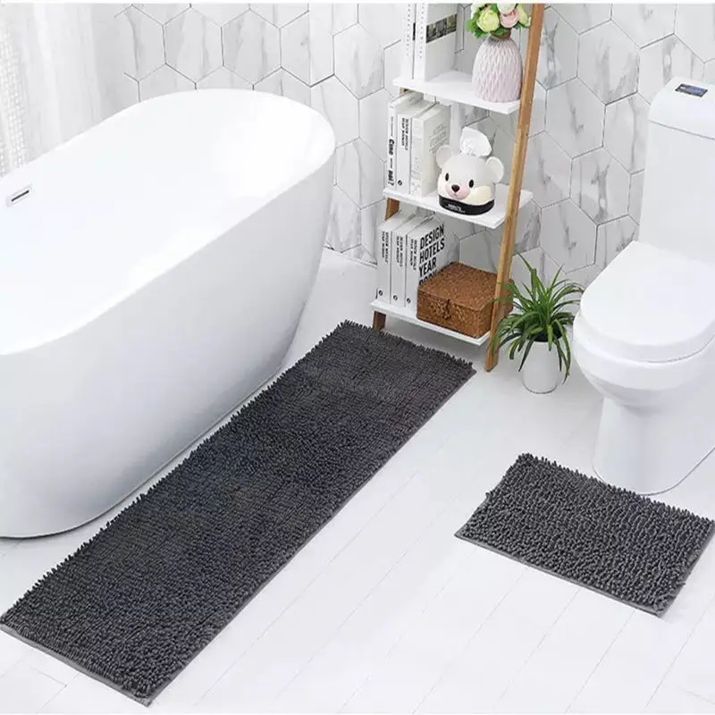 keset Hot-Sale Bathroom Carpet Door Mat Chenille Bath Mat Bathroom Rug Shower Mat