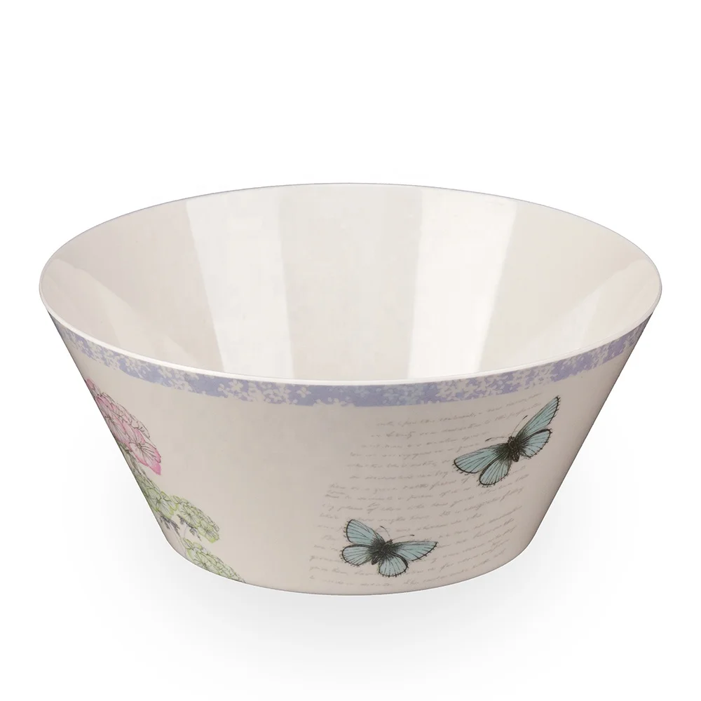Многофункциональная меламиновая Салатница с напечатанными маленькими цветами и бабочками