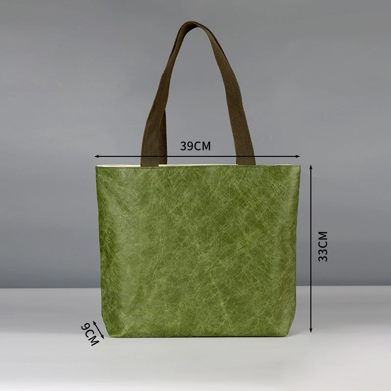 Tyvek paper Bag Coated Dupont Tyvek Shoulder Bag Custom Tyvek Tote Bag For Shopping Manufacture