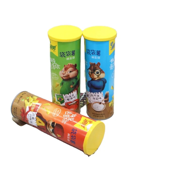 Eco recycled paper tube food grade airtight baby paper tube packaging box for flower tea coffee bean salt nuts dry fruit sugar