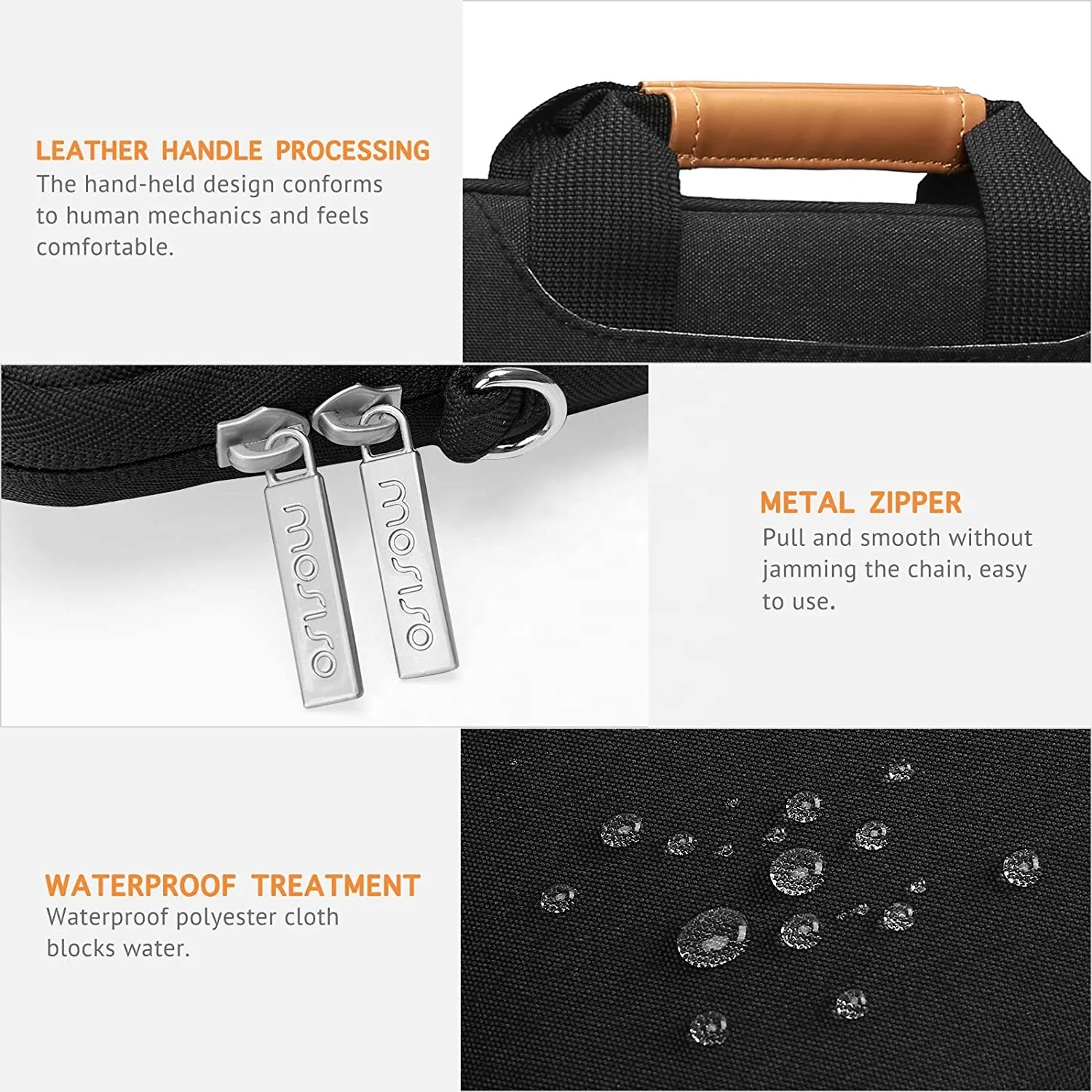 Tourbon 2021 Men Vertical Laptop Messenger Ipad Shoulder Bag Compatible with MacBook Pro 14 inch MacBook Air/Pro 13-13.3 inch