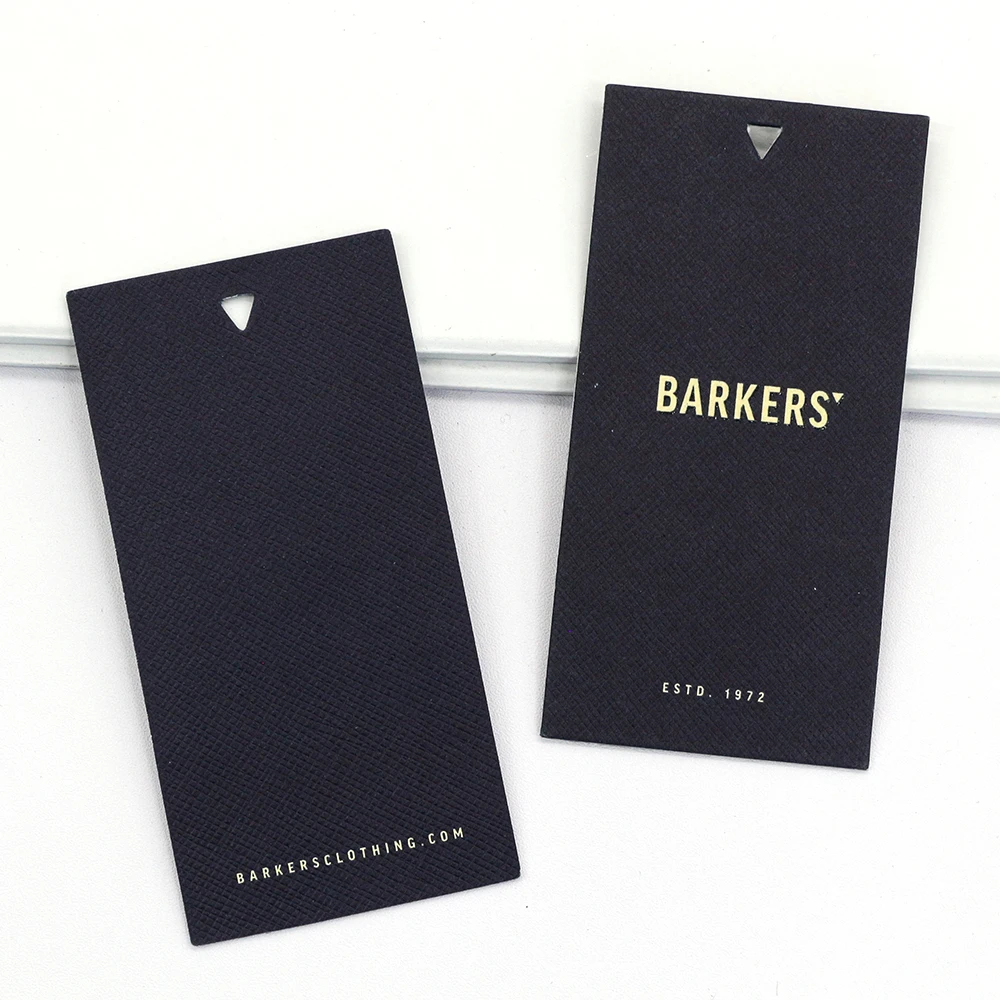 Personalized Various shape custom design disposable kraft paper shoes and clothing hang tag Label for gifts