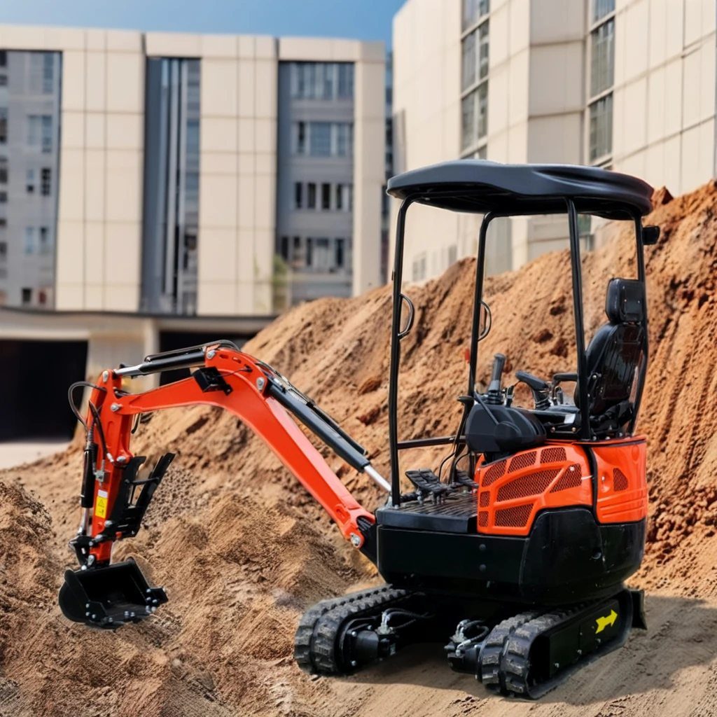 1Ton 2Ton Mini Excavator Diesel Engine Earth-moving New Machinery Mini Digger for sale