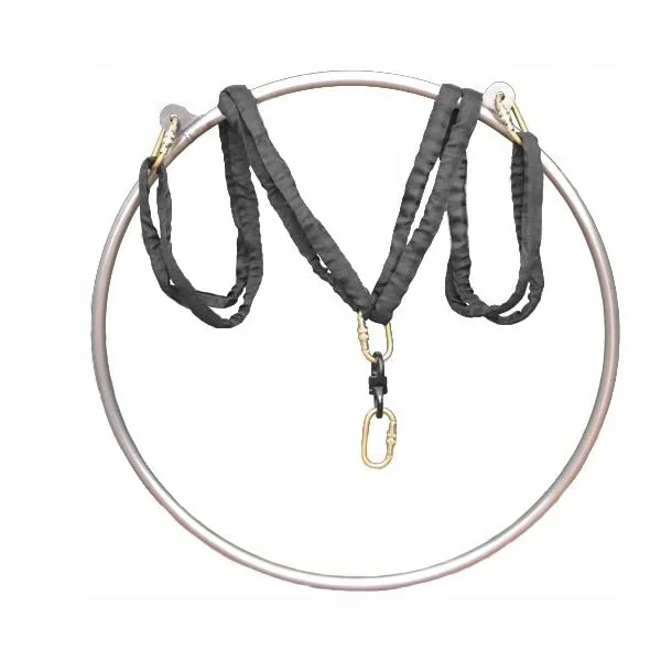 GIBBON Beginners Indoor Fitness Professionals Yoga Aerial Rings Kit Equipment Lyra Hoop Set Wholesale