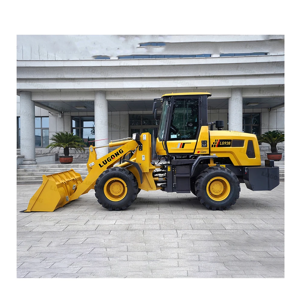 LUGONG LG938 Loader 2Ton Front End Mini Shovel Bucket Wheel Loader