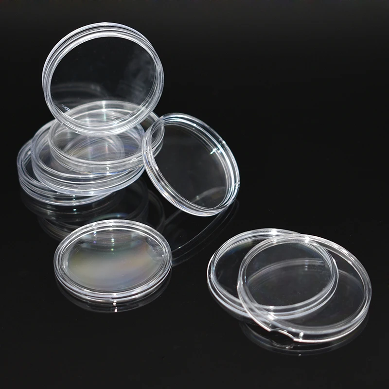 Big Size Coin Capsule Round Medal Badge Holder PS Acrylic Round Display Box