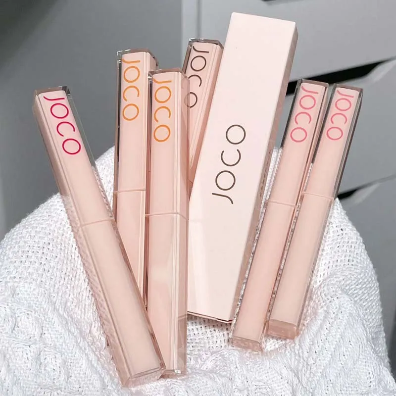JOCO OEM Silk Soft Mist Satin Matte Red Lipstick Whitening Lasting Makeup Smooth Color Enhancing Lipgloss
