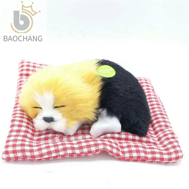 Hot Sales Lovely Simulation Sleeping Plush Dogs Home Decoration Christmas Dog Plush Toys Stuffed & Plush Toy Animal