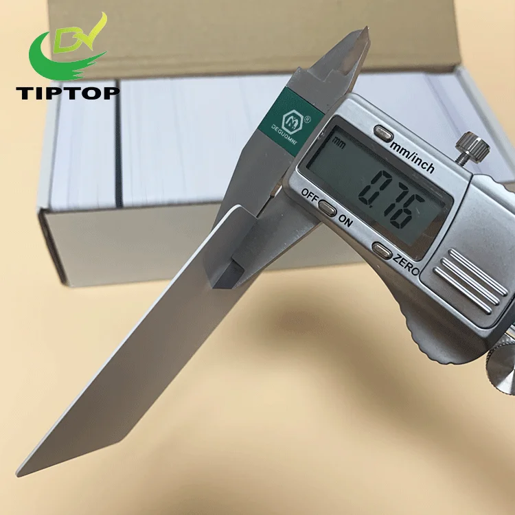 Toptip High Quality Printable CR80 Laminated Sublimation Thermal Printing Plastic White Id Business Blank PVC Card