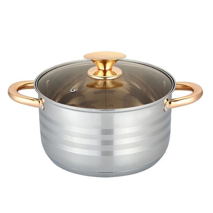 Zogifts Sets 12 Pcs Stainless Steel 304 Non Stick Smokeless Pans and Pots Cookware Set