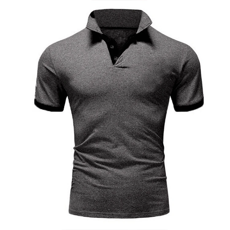 Wholesale High Quality Plain Casual Polo Shirt Golf Custom LOGO Embroidery Simple Polo Shirt For Men