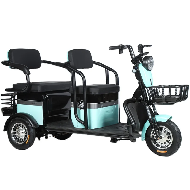 2024  electric tricycle for 3 person 500w 48V adult electric tricycle  made in China