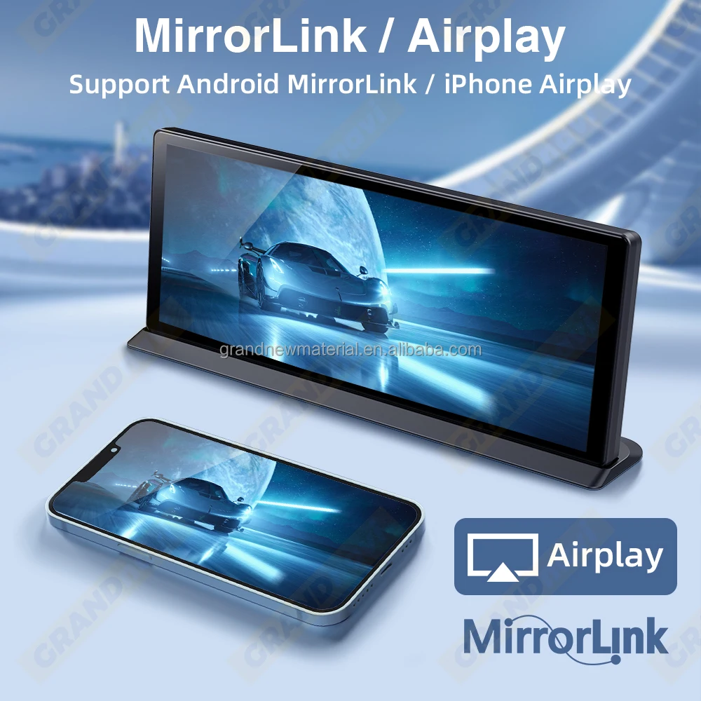 GRANDNAVI 11.3inch Wireless CarPlay Android Auto Touch Screen BT Music FM Transmission AUX Like For BMW AUDI BENZ Car Display