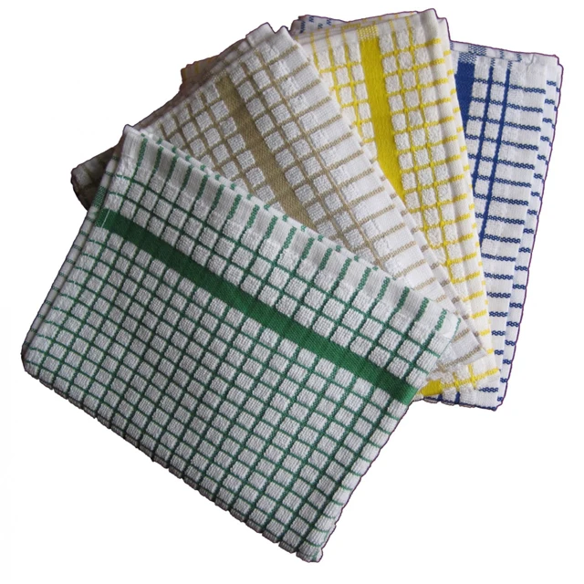 
luxury check tea towels wholesale 100% cotton custom reactive digital printed tea towel 