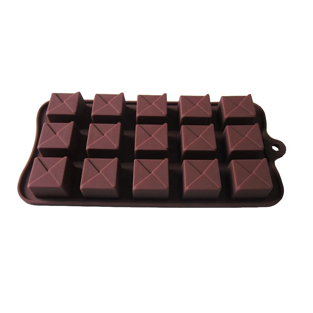 Pastry Piping Bags 15 Cavity Durable Non-stick Bakeware Baking Tray Molds Food Grade Silicone Chocolate Mould