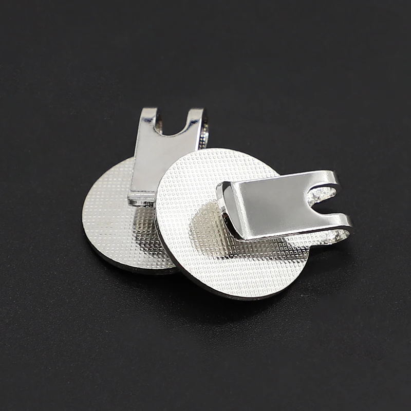 Free design stainless steel golf ball marker custom 25mm blank golf ball marker