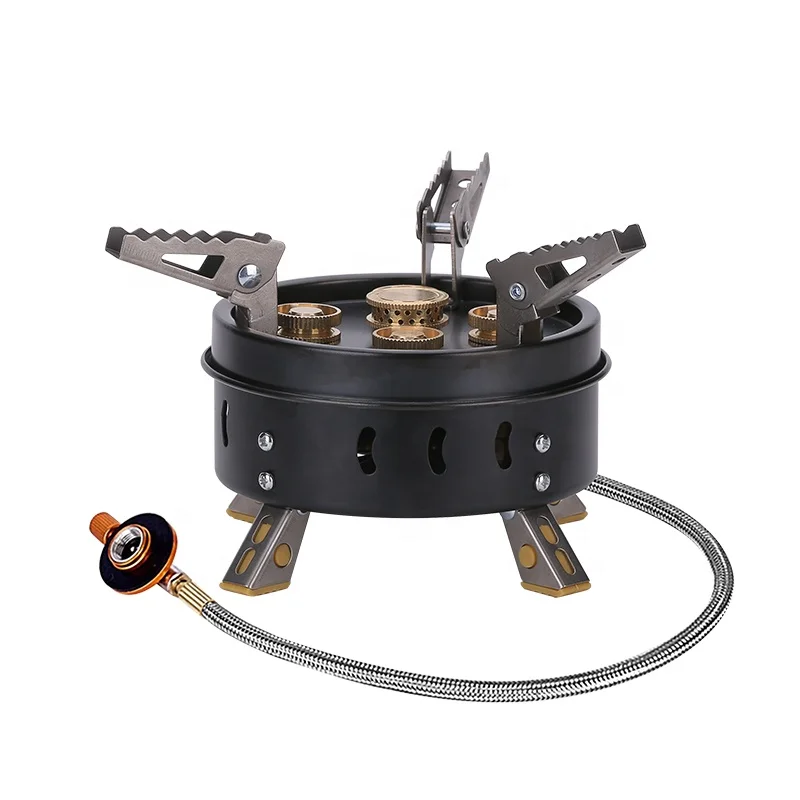 ORANGEGAZ strong power five-eyes camping gas stove outdoor  with good quality