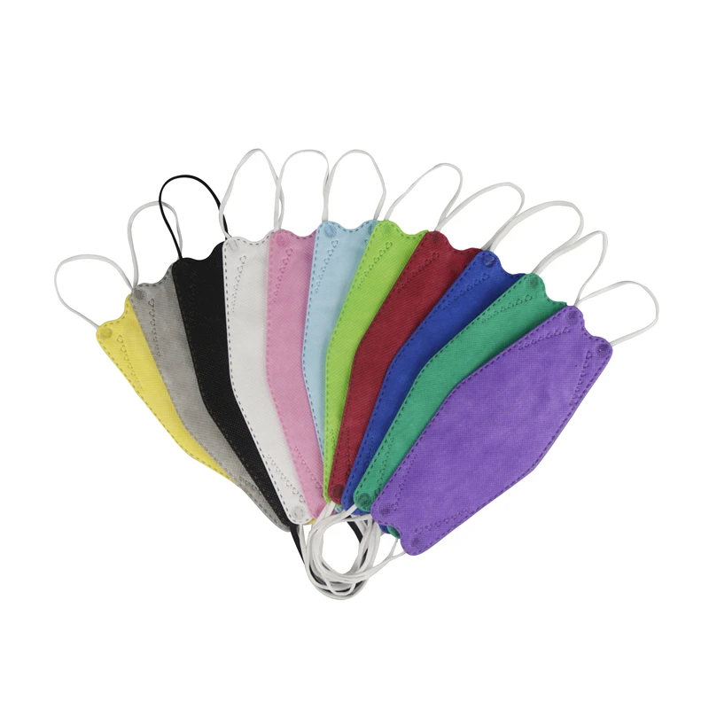 Korean Four-layer Fish-shaped KN95 Mask Willow Leaf Three-dimensional Protective Kf94 Face Mask