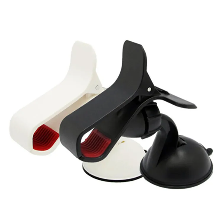 New 360 degree Rotatable Suction Mount Car Holder   Single  Clamp Bracket  Car Mini Phone Holder For Mobile Phone