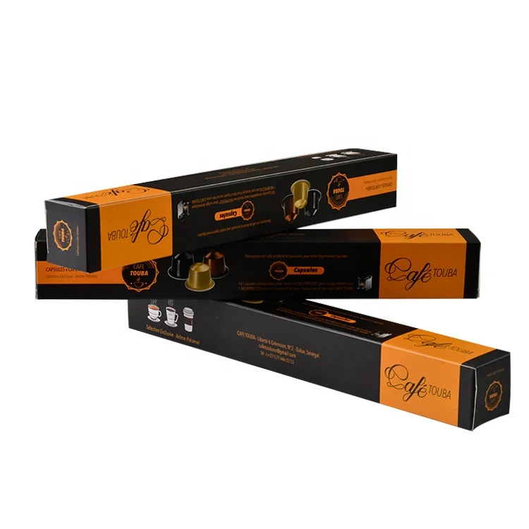 Hot sale coffee capsule packaging box custom coffee paper box coffee box