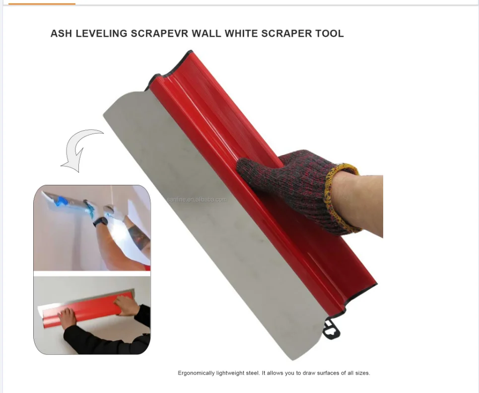 Skimming Blade Putty Knife Wall polished cutter polishing Shovel blade wholesale Stainless steel scraper