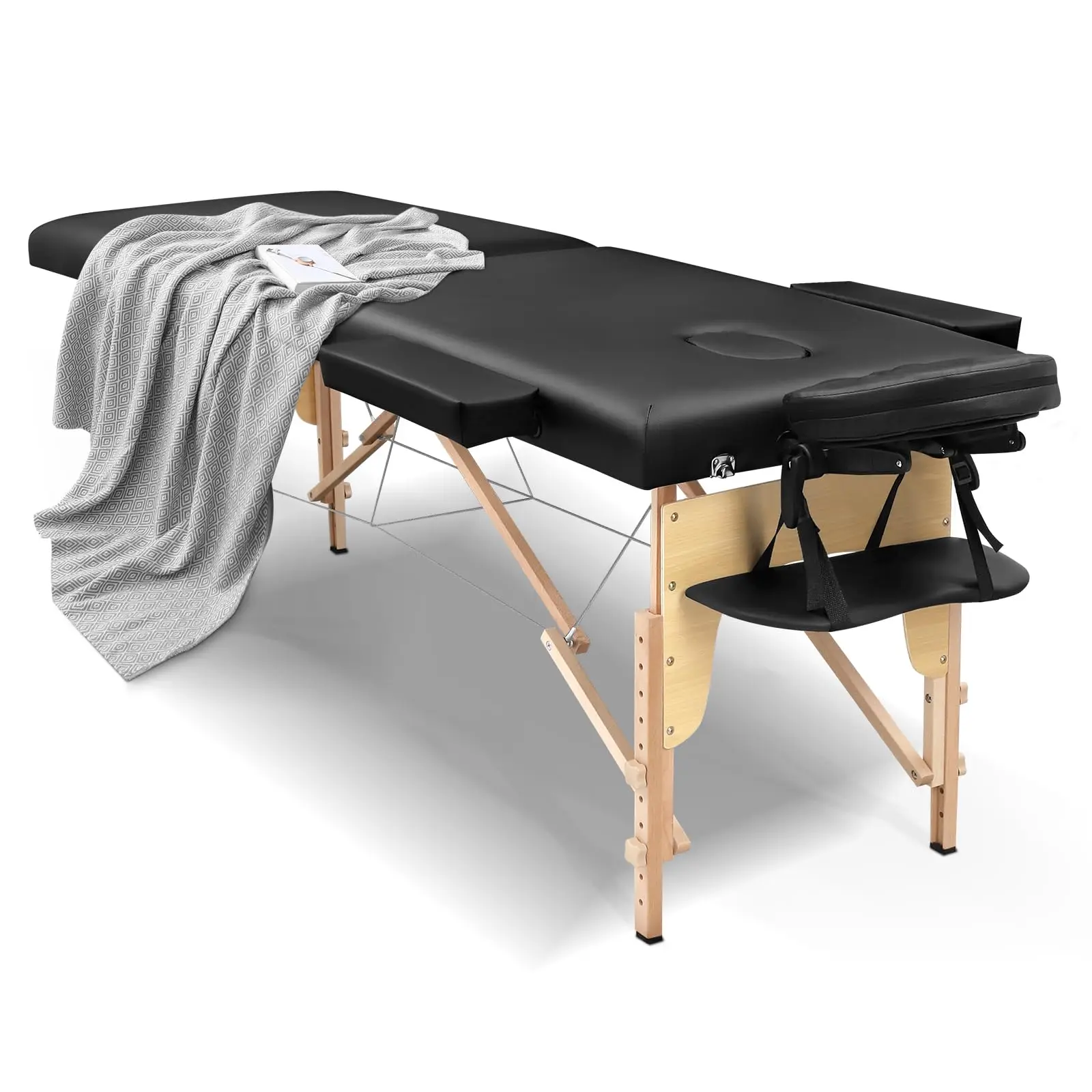 Professional Spa Camilla Para 2 Section Folding Massage Table Portable Massage Bed Table