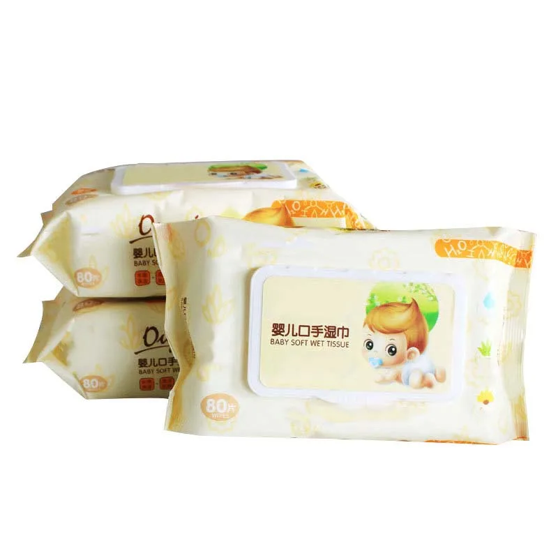 New Born Sensitive Water Wet Tissue for Children Hand Mouth Cleaning
