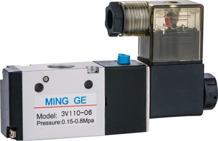 3V110-06 3V210-08 3V310-10 Pneumatic Solenoid Valve 3 Way 2 Position Directional Pneumatic Solenoid Valve