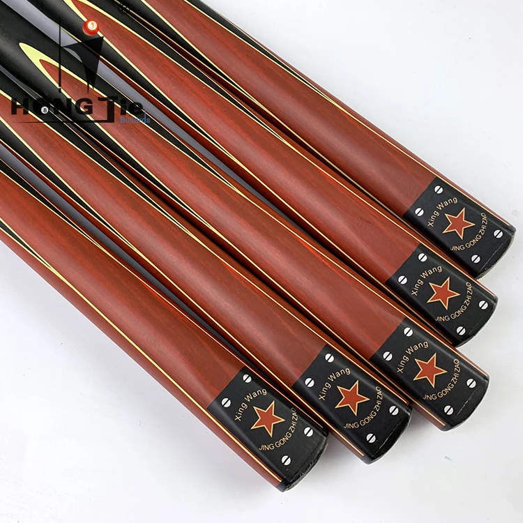Hongjie billiards 3/4 style snooker cue billiard cue billiard accessores