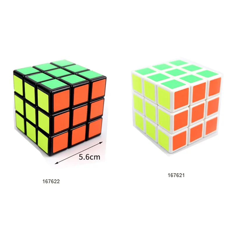 2023  Hot Selling  Eco-FriendlyEducational Toys 56mm  Plastic ABS  Third-order Stickers  Puzzle Cube Game Magic Cube 3x3x3