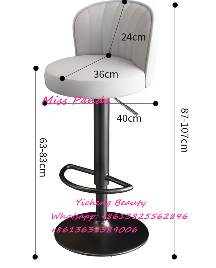 Yicheng beauty saddle chair bar stool high chair round shape chair in cheap price and high quality