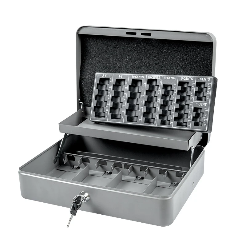 Металлический ящик для хранения монет