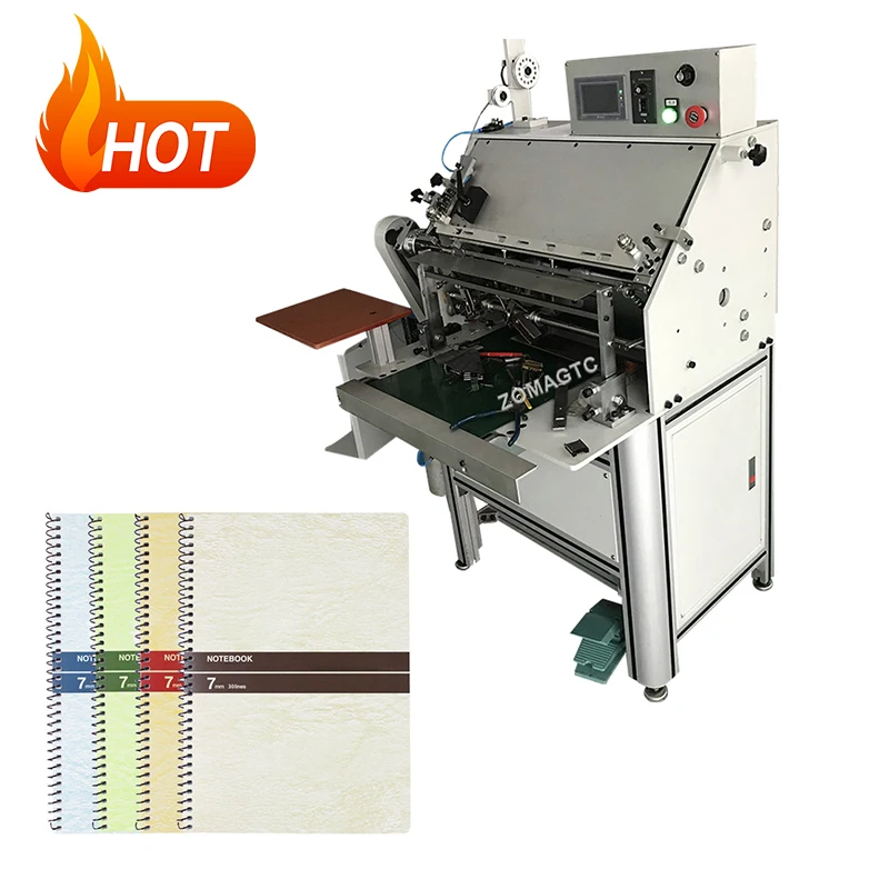 ZM-NB450, высокое качество, заводская цена, спиральная машина для переплета проволоки для изготовления ноутбуков