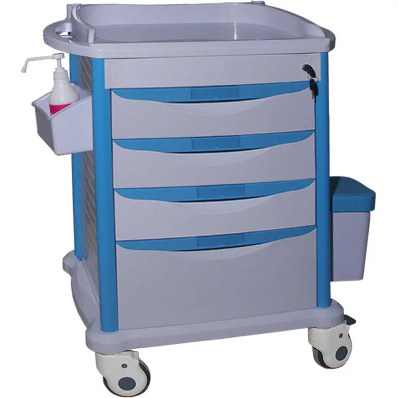 hospital crash cart medical trolley medical emergency ambulance trolleys