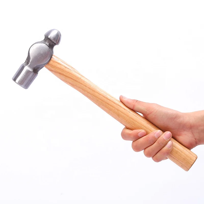 Custom High Quality Professional Manufacture Round Head Hammer with Wooden Handle